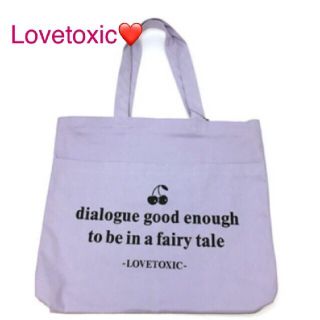 ラブトキシック(lovetoxic)の【新品】Lovetoxic♡ ロゴ×チェリービッグトートバッグ(トートバッグ)