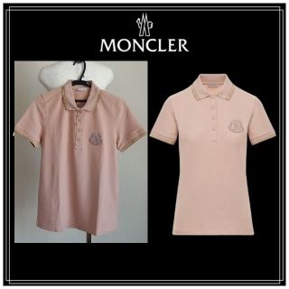 モンクレール(MONCLER)のモンクレール☆スパークリ ングパイピングポロ☆刺繍　ロゴ(Tシャツ(半袖/袖なし))