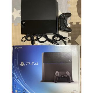 プレイステーション4(PlayStation4)のPS4 本体 ジェットブラック 500GB(家庭用ゲーム機本体)