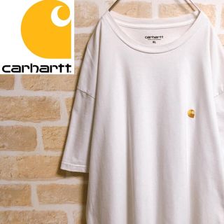 カーハート(carhartt)のcarhartt カーハート Tシャツ 白 白T 刺繍 ワンポイントロゴ XL(Tシャツ/カットソー(半袖/袖なし))