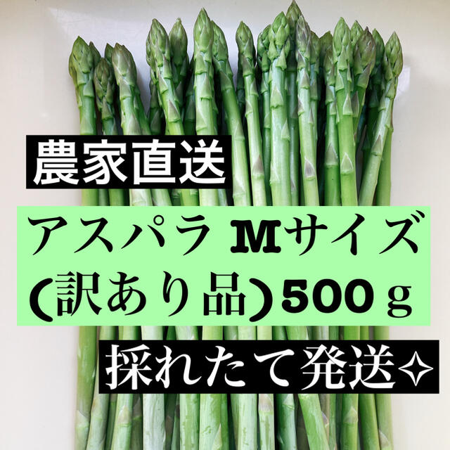 アスパラ Mサイズ(訳あり品)数量限定値下げ中 食品/飲料/酒の食品(野菜)の商品写真
