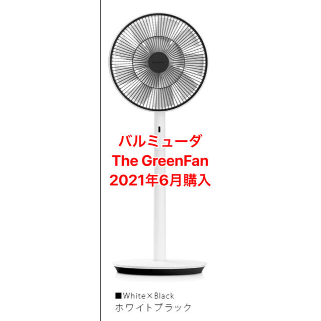 BALMUDA The GreenFan EGF-1700 ホワイトブラック - 扇風機