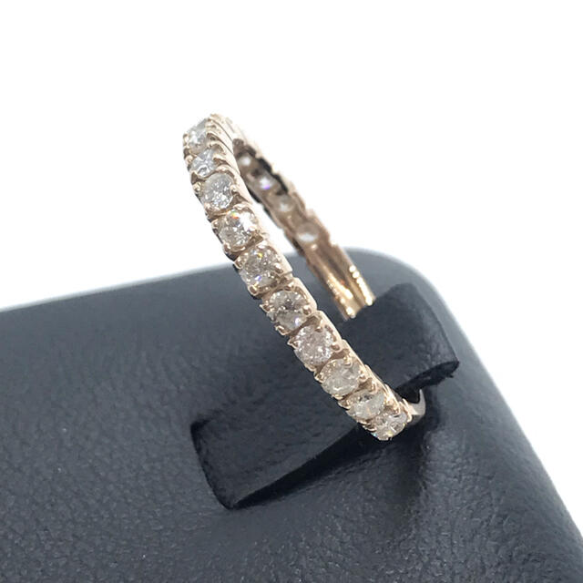 ダイヤモンド 0.50ct K18PG ハーフエタニティリング 11号 指輪 レディースのアクセサリー(リング(指輪))の商品写真