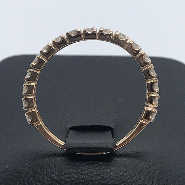 ダイヤモンド 0.50ct K18PG ハーフエタニティリング 11号 指輪 レディースのアクセサリー(リング(指輪))の商品写真