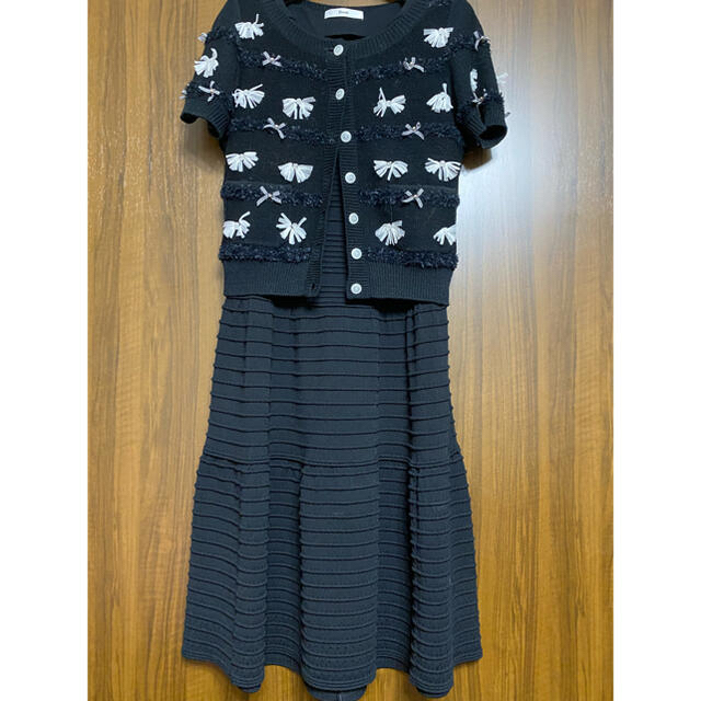 新品✨ルネ rene お花のニットワンピース 定価16万 38 foxey-