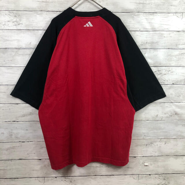 adidas(アディダス)の【90.s adidas】ワンポイントパフォーマンスロゴ刺繍　希少サイズxxl メンズのトップス(Tシャツ/カットソー(半袖/袖なし))の商品写真