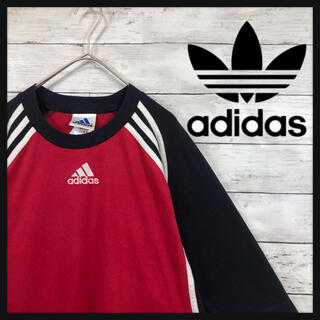 アディダス(adidas)の【90.s adidas】ワンポイントパフォーマンスロゴ刺繍　希少サイズxxl(Tシャツ/カットソー(半袖/袖なし))