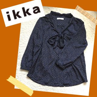 イッカ(ikka)のあず様｡･*･:♪ikka★ドット柄ブラウス(シャツ/ブラウス(長袖/七分))