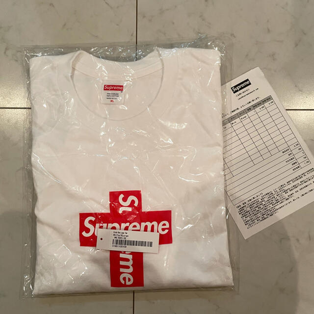 Supreme Cross Box Logo Tee白whiteサイズ