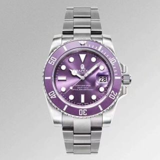 A BATHING APE - BAPEX TYPE1 パープル 紫 時計の通販 by ケーキ屋|ア ...