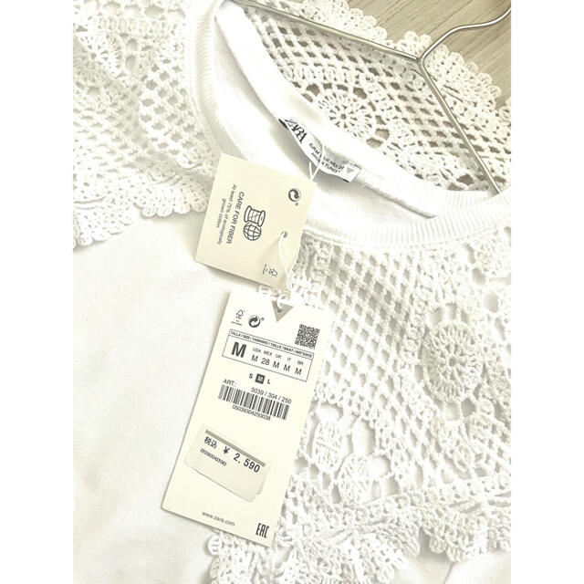 ZARA(ザラ)のZARA Tシャツ、フリル レディースのトップス(Tシャツ(半袖/袖なし))の商品写真