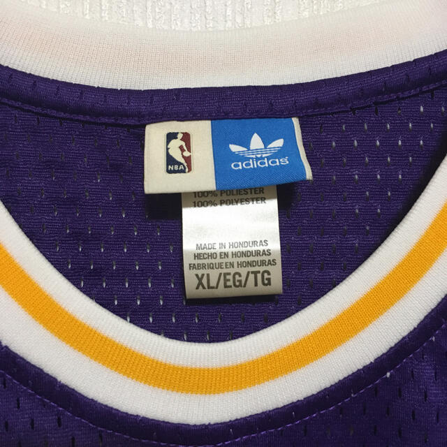 adidas(アディダス)の貴重☆ロッドマン ユニフォーム/ゲームシャツ #73 NBA レイカーズ XL スポーツ/アウトドアのスポーツ/アウトドア その他(バスケットボール)の商品写真