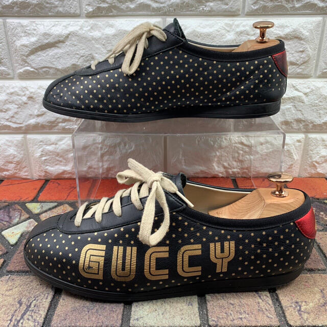Gucci(グッチ)のGUCCI グッチ　FALACER GUCCY スニーカー　レザー メンズの靴/シューズ(スニーカー)の商品写真