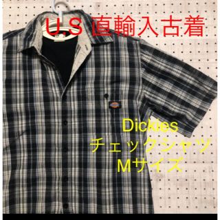 ディッキーズ(Dickies)のU.S-1 アメリカ輸入古着　ディッキーズチェック柄シャツ　M(シャツ)