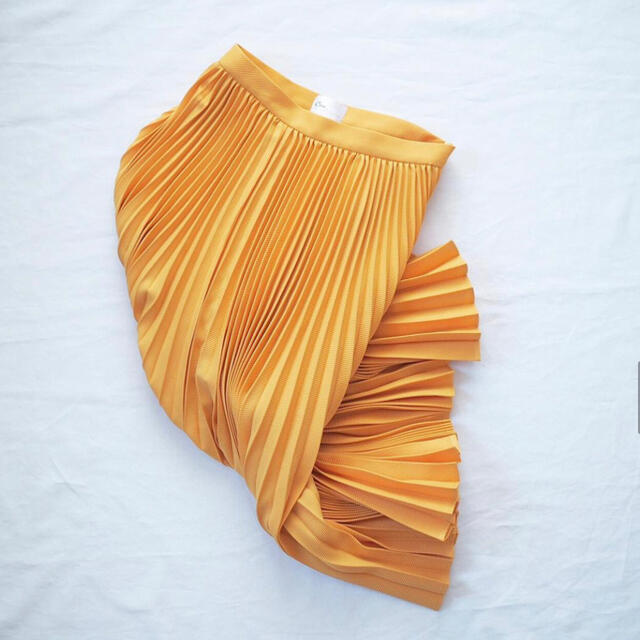 2017ss cen. プリーツスカート　38 ミドル丈　ミモザ レディースのスカート(ロングスカート)の商品写真
