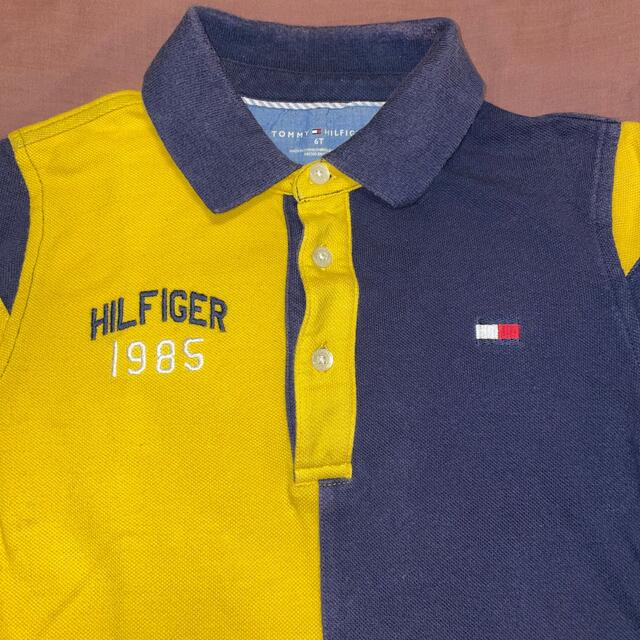 TOMMY HILFIGER(トミーヒルフィガー)のTOMMY HILFIGER トミーヒルフィガー フラッグロゴ ポロシャツ 6T キッズ/ベビー/マタニティのキッズ服男の子用(90cm~)(Tシャツ/カットソー)の商品写真