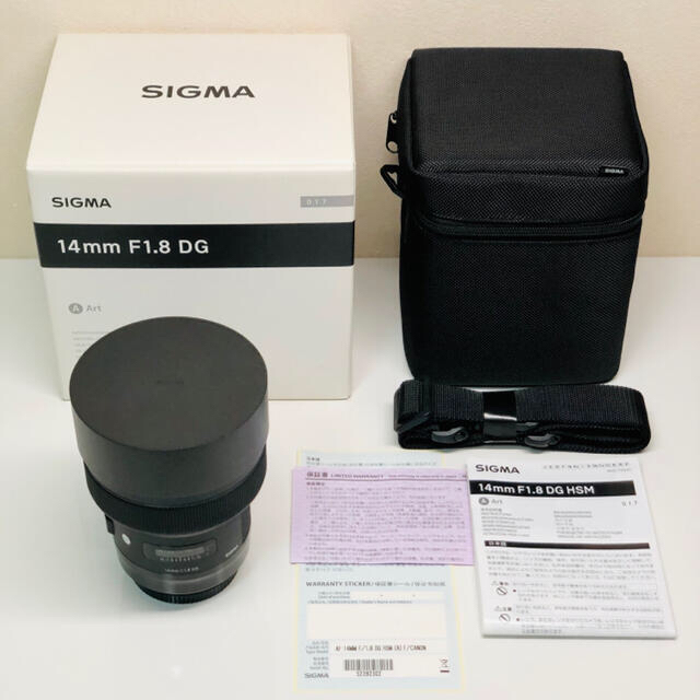 SIGMA(シグマ)の14mm F1.8 DG HSM キヤノンEF リアフィルターホルダー付き スマホ/家電/カメラのカメラ(レンズ(単焦点))の商品写真