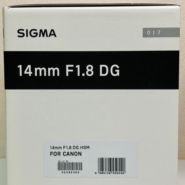 SIGMA(シグマ)の14mm F1.8 DG HSM キヤノンEF リアフィルターホルダー付き スマホ/家電/カメラのカメラ(レンズ(単焦点))の商品写真