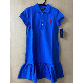 ポロラルフローレン(POLO RALPH LAUREN)の【新品】POLO RALPH LAURENポロシャツワンピース　M(8-10)(ワンピース)