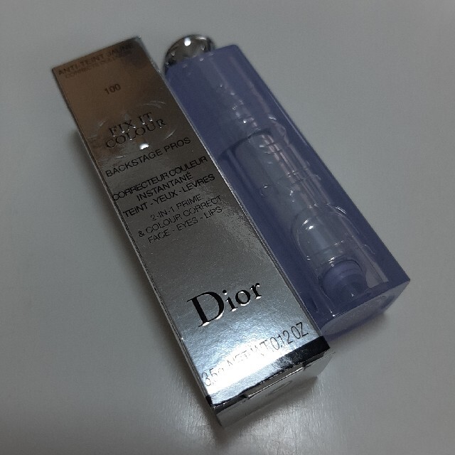 Christian Dior(クリスチャンディオール)のクリスチャンディオール dior フィックスイットカラー #100 ブルー コスメ/美容のベースメイク/化粧品(コンシーラー)の商品写真