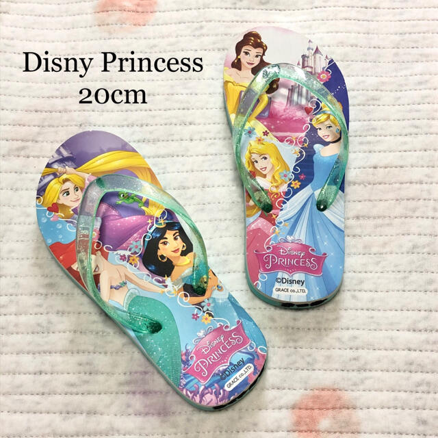 Disney(ディズニー)のDisney Princess★ビーチサンダル★20cm キッズ/ベビー/マタニティのキッズ靴/シューズ(15cm~)(サンダル)の商品写真