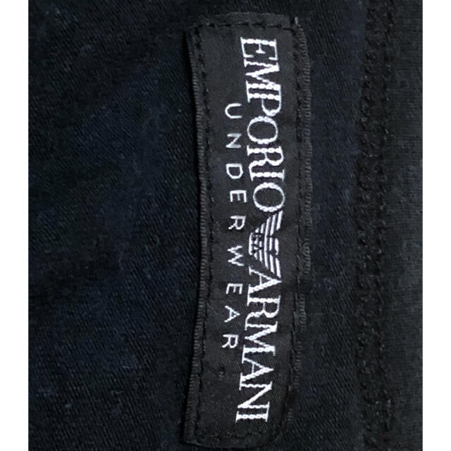 Emporio Armani(エンポリオアルマーニ)のエンポリオアルマーニ　シャツ　ビッグ　イーグルロゴ　ブラック　ストレッチ素材 メンズのトップス(Tシャツ/カットソー(半袖/袖なし))の商品写真