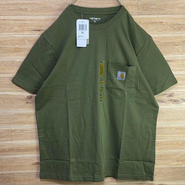 carhartt(カーハート)の② 【新品未使用】ワンポイントカーハートCarharttカーキtシャツ半袖XL メンズのトップス(Tシャツ/カットソー(半袖/袖なし))の商品写真