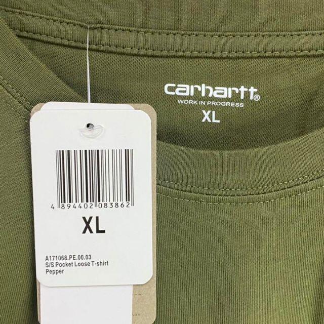 carhartt(カーハート)の② 【新品未使用】ワンポイントカーハートCarharttカーキtシャツ半袖XL メンズのトップス(Tシャツ/カットソー(半袖/袖なし))の商品写真