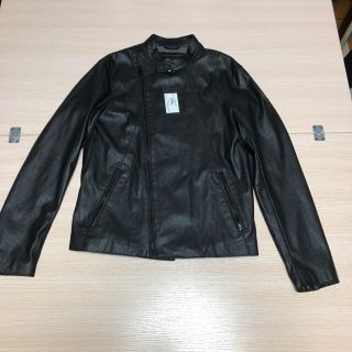 エンポリオアルマーニ(Emporio Armani)の新品　エンポリオアルマー ニ  パンチング加工ライダースジャケッ(ライダースジャケット)