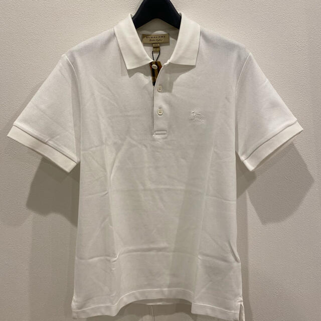 BURBERRY(バーバリー)のBurberry バーバリーポロシャツ新品未使用ホワイト白メンズ男性紳士Sサイズ メンズのトップス(ポロシャツ)の商品写真