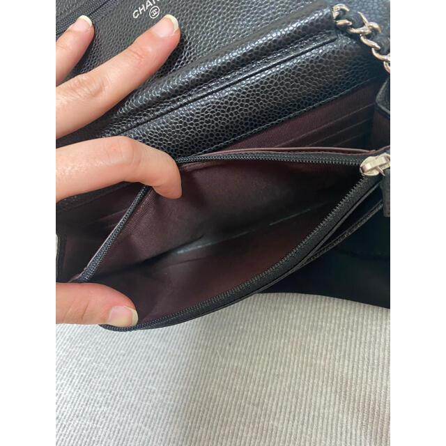 CHANEL チェーンウォレット　キャビアスキン レディースのバッグ(ショルダーバッグ)の商品写真