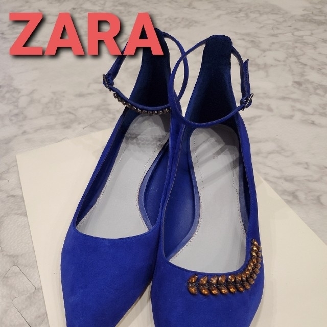 ZARA(ザラ)のZARA　☆ビジュー付きパンプス☆ レディースの靴/シューズ(ハイヒール/パンプス)の商品写真