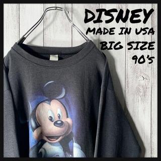 ディズニー(Disney)の【USA製 90s】ディズニー DISNEY ミッキー ビッグロゴ スウェット(スウェット)