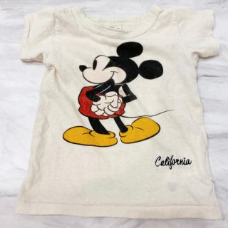 エフオーキッズ(F.O.KIDS)のミッキー Tシャツ　エフオーキッズ　95cm キッズベビー　半袖　ホワイト　美品(Tシャツ/カットソー)