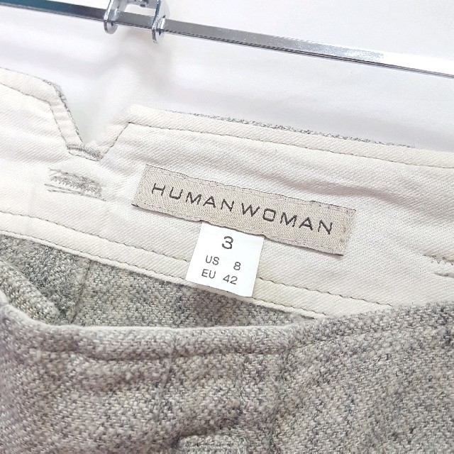 HUMAN WOMAN(ヒューマンウーマン)の★HUMAN WOMAN ワンタック コットンリネン ワイドパンツ レディースのパンツ(カジュアルパンツ)の商品写真