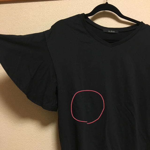 w closet(ダブルクローゼット)のダブクロ フリルTシャツ💗 レディースのトップス(Tシャツ(半袖/袖なし))の商品写真