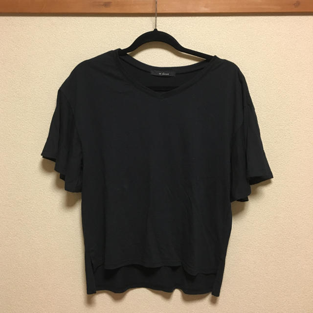 w closet(ダブルクローゼット)のダブクロ フリルTシャツ💗 レディースのトップス(Tシャツ(半袖/袖なし))の商品写真