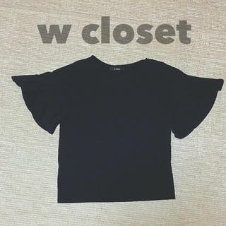 ダブルクローゼット(w closet)のダブクロ フリルTシャツ💗(Tシャツ(半袖/袖なし))