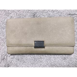 スマイソン(Smythson)のSMYTHSON スマイソン　長財布　グレーベージュ(財布)