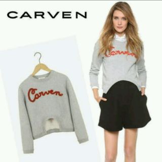 【SALE】CARVEN カルヴェン 切り抜きスウェットトレーナー M