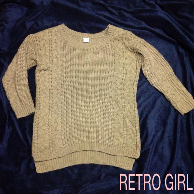 RETRO GIRL(レトロガール)のRETRO GIRL ロングニット レディースのトップス(ニット/セーター)の商品写真