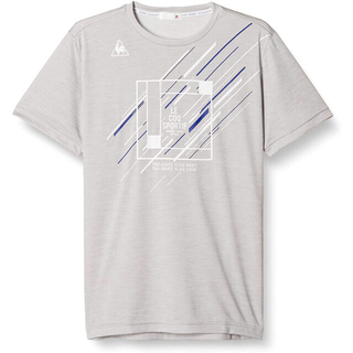 ルコックスポルティフ(le coq sportif)のルコックスポルティフ テニスウェア 半袖TシャツQTMQJA04灰色メンズM新品(ウェア)