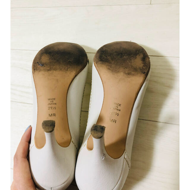 DIANA(ダイアナ)のDiana ホワイト　パンプス レディースの靴/シューズ(ハイヒール/パンプス)の商品写真