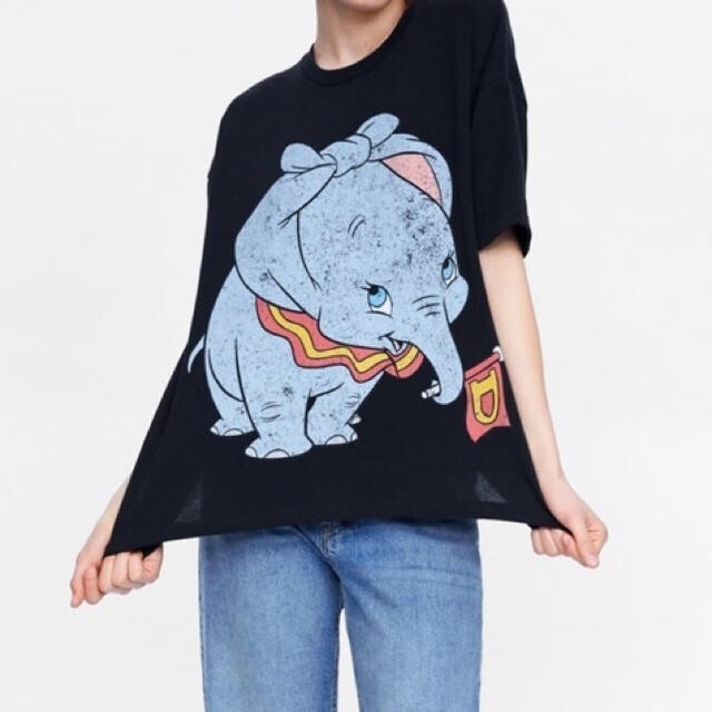 ZARA(ザラ)のzara ディズニーコラボ☆ダンボＴシャツ レディースのトップス(Tシャツ(半袖/袖なし))の商品写真