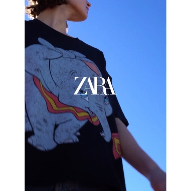 ZARA(ザラ)のzara ディズニーコラボ☆ダンボＴシャツ レディースのトップス(Tシャツ(半袖/袖なし))の商品写真