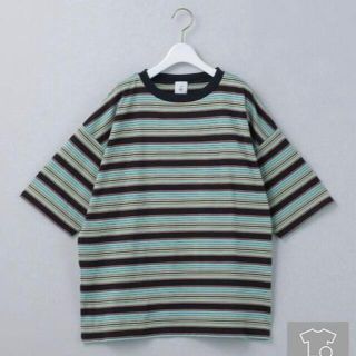 ビューティアンドユースユナイテッドアローズ(BEAUTY&YOUTH UNITED ARROWS)の6(ROKU)＞MULTI BORDER T-SHIRT/Tシャツ　ネイビー(Tシャツ(半袖/袖なし))