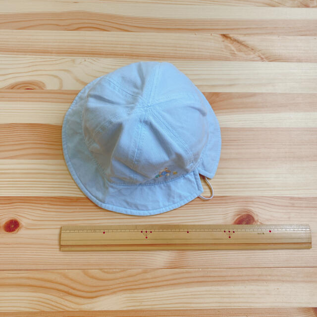 familiar(ファミリア)の値下げ中ファミリア　パステルブルー　帽子　47cm キッズ/ベビー/マタニティのこども用ファッション小物(帽子)の商品写真