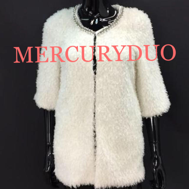 MERCURYDUO(マーキュリーデュオ)のマーキュリードュオ MARCURYDUO ドレスコート ノーカラー レディースのジャケット/アウター(毛皮/ファーコート)の商品写真