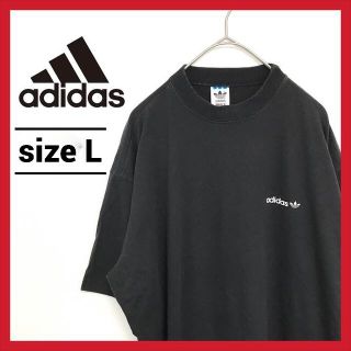 アディダス(adidas)の90s 古着 アディダス Tシャツ オーバーサイズ トレフォイルロゴ 刺繍 L(Tシャツ/カットソー(半袖/袖なし))