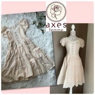 アクシーズファム(axes femme)の♡アクシーズファム　コットンワンピース♡(ひざ丈ワンピース)